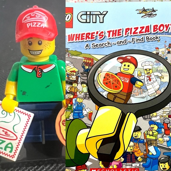 Series 12 Collectible Minifigure 71007 - Pizza Delivery Guy & Activity Book - Picture 1 of 8